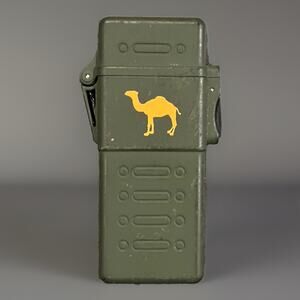 VTG Green Camel Flip Lighter Lite Fire Cigarettes Cigar Smoke Tobacco NICE!